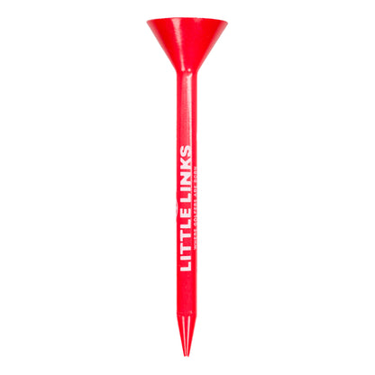 Big Cup Golf Tees - 25 Pack - Red & White