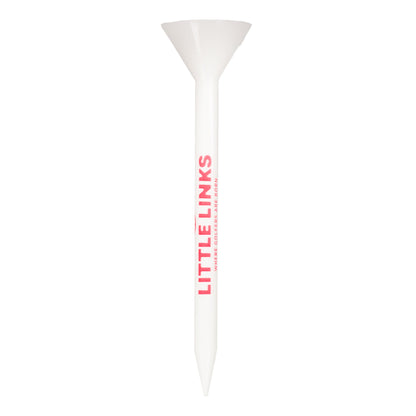 Big Cup Golf Tees - 25 Pack - Red & White