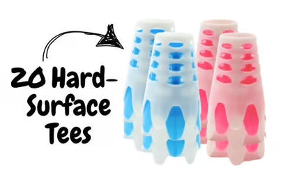 Hard Surface Golf Tees - 20 Pack